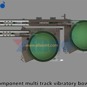 SMT component multi track vibratory bowl feeder