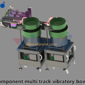 SMT component multi track vibratory bowl feeder